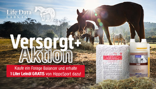 Aktion: Life Data Labs Forage Balancer kaufen, HippoSport Leinöl 1l gratis