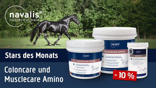 Produkte des Monats Navalis coloncare und Musclecare Amino